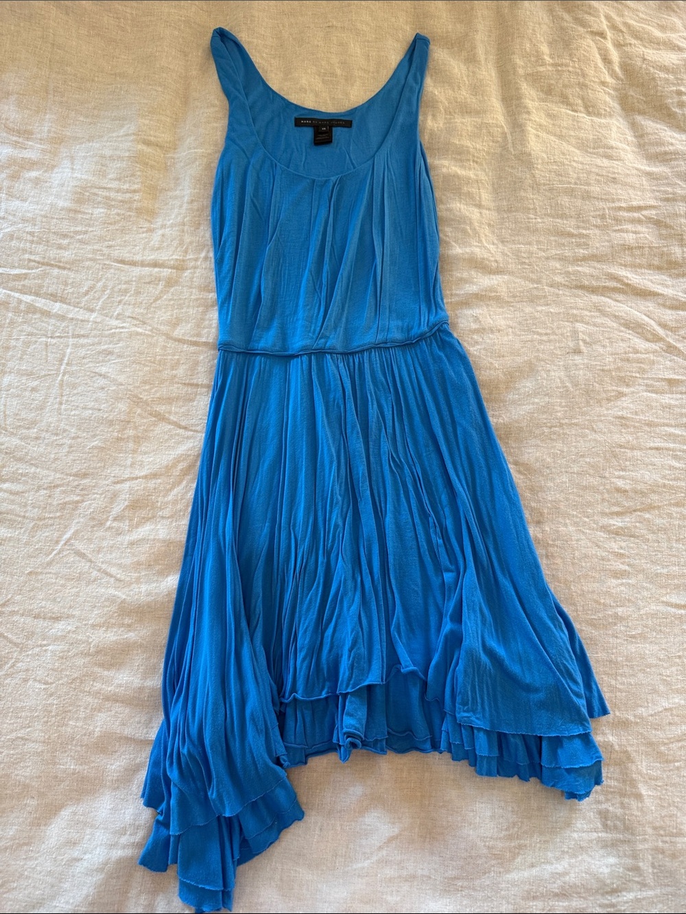 Marc by Marc Jacobs asymmetrical dress blue XS EUC